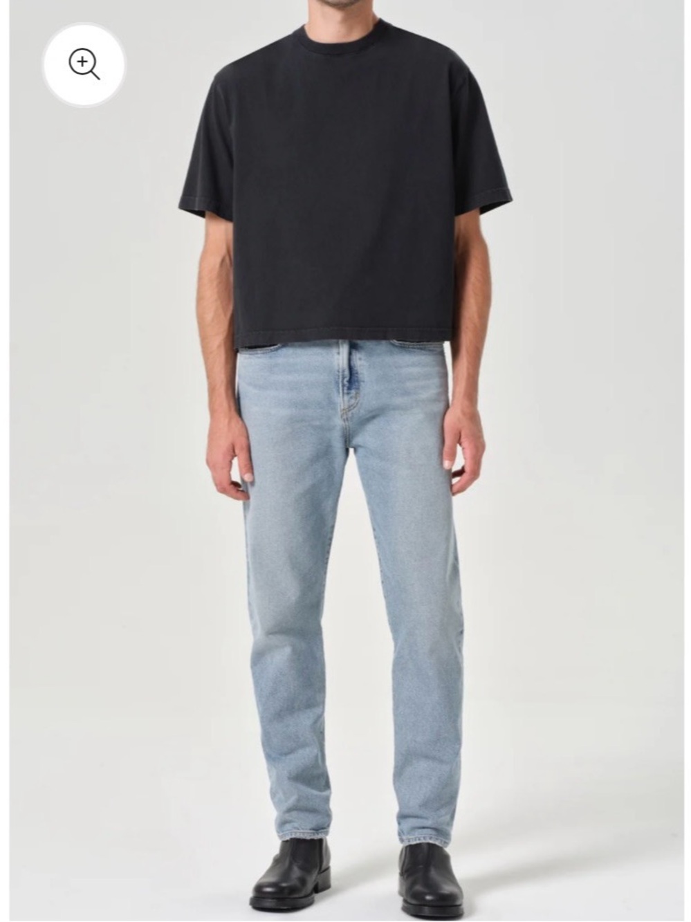 Light Wash Men’s Straight Jeans - Blue